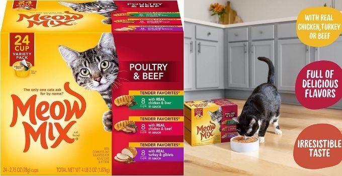 Meow Mix Tender Favorites Wet Cat Food