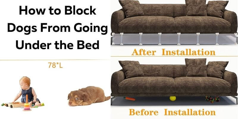 How to Block Dogs From Going Under the Bed
