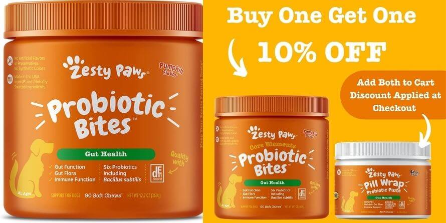 Zesty Paws Probiotics for Dogs