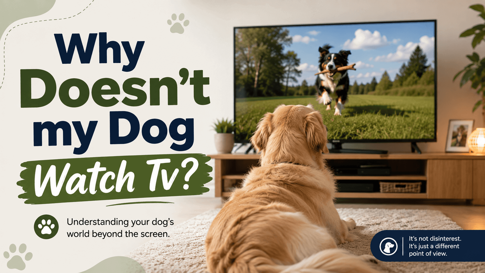 Why my dog doesnt watch tv