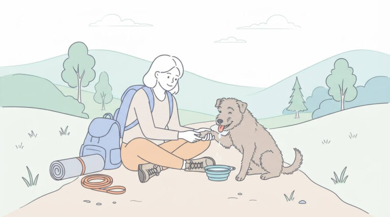 hiking with a dog tip